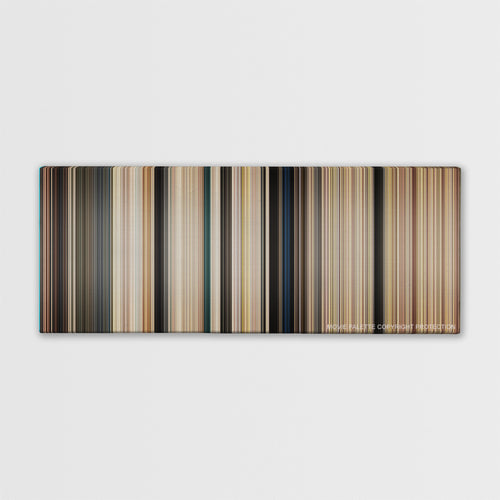 The Longest Yard color palette canvas print: thousands of thin vertical stripes of color