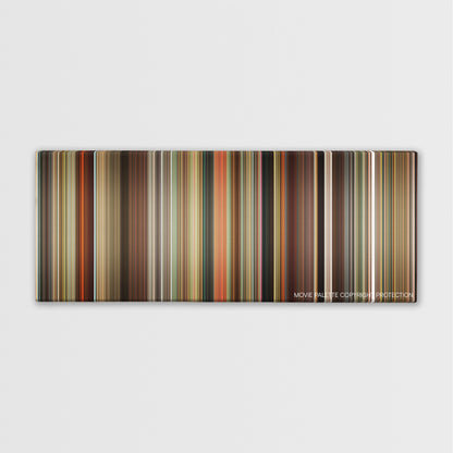 Semi-Pro color palette canvas print: thousands of thin vertical stripes of color