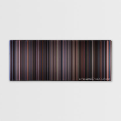 Chocolat color palette canvas print: thousands of thin vertical stripes of color