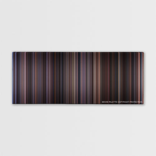 Chocolat color palette canvas print: thousands of thin vertical stripes of color