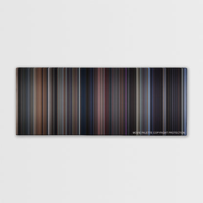 The Fly color palette canvas print: thousands of thin vertical stripes of color