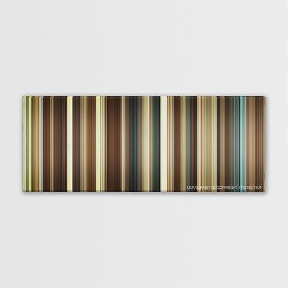 The Duchess color palette canvas print: thousands of thin vertical stripes of color