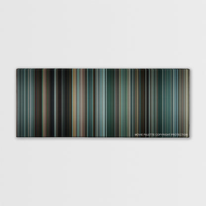 The Town color palette canvas print: thousands of thin vertical stripes of color