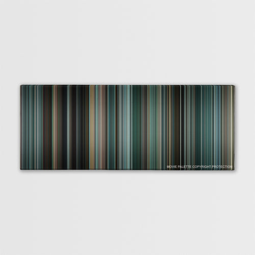 The Town color palette canvas print: thousands of thin vertical stripes of color