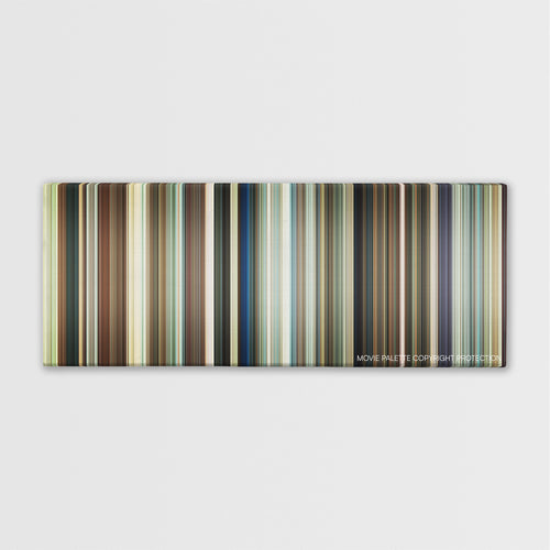 You, Me and Dupree color palette canvas print: thousands of thin vertical stripes of color
