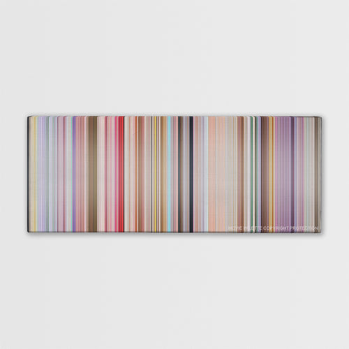 PK color palette canvas print: thousands of thin vertical stripes of color