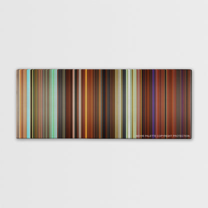 Madagascar 3: Europe's Most Wanted color palette canvas print: thousands of thin vertical stripes of color
