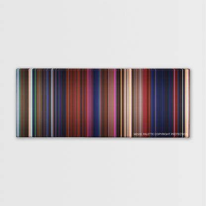 House of 1000 Corpses color palette canvas print: thousands of thin vertical stripes of color