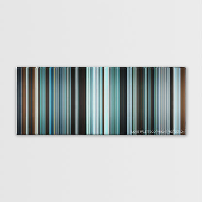 Centurion color palette canvas print: thousands of thin vertical stripes of color