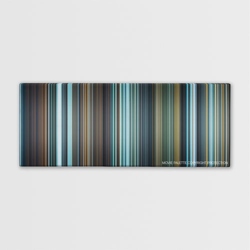 I, Frankenstein color palette canvas print: thousands of thin vertical stripes of color