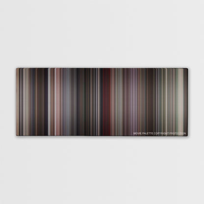 Beverly Hills Cop color palette canvas print: thousands of thin vertical stripes of color