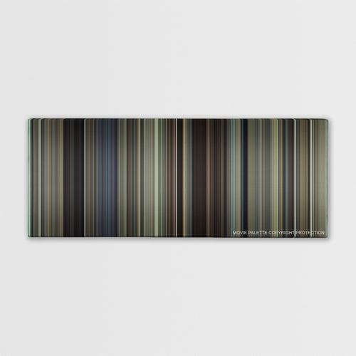 The Danish Girl color palette canvas print: thousands of thin vertical stripes of color