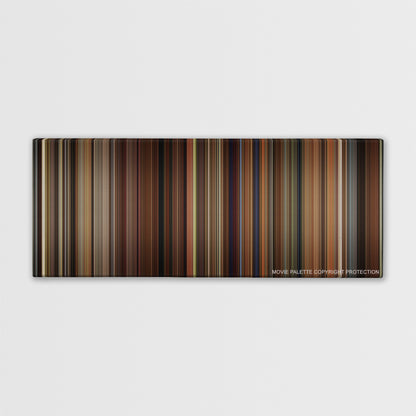 Walk the Line color palette canvas print: thousands of thin vertical stripes of color