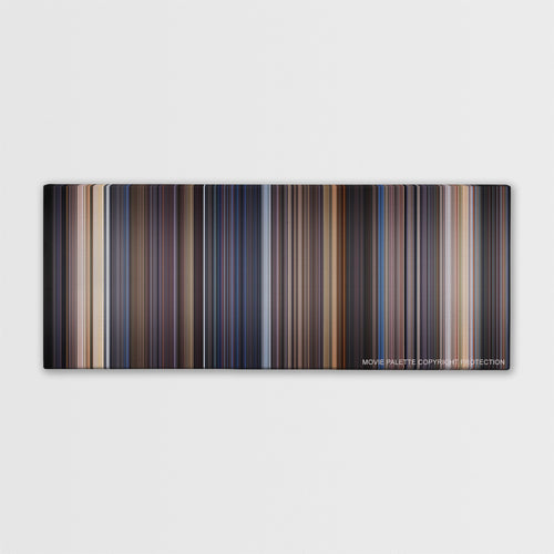 Deep Impact color palette canvas print: thousands of thin vertical stripes of color