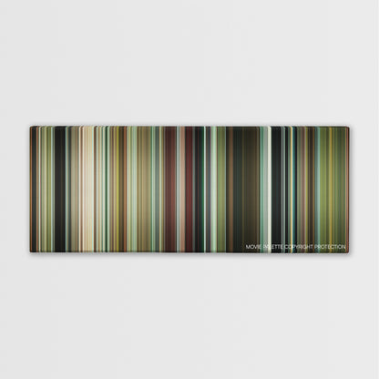 Horns color palette canvas print: thousands of thin vertical stripes of color