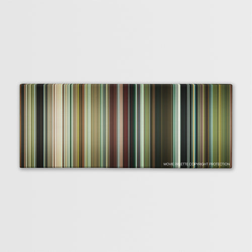 Horns color palette canvas print: thousands of thin vertical stripes of color