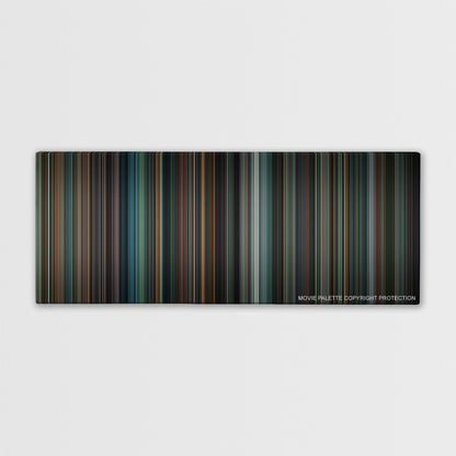 The Insider color palette canvas print: thousands of thin vertical stripes of color