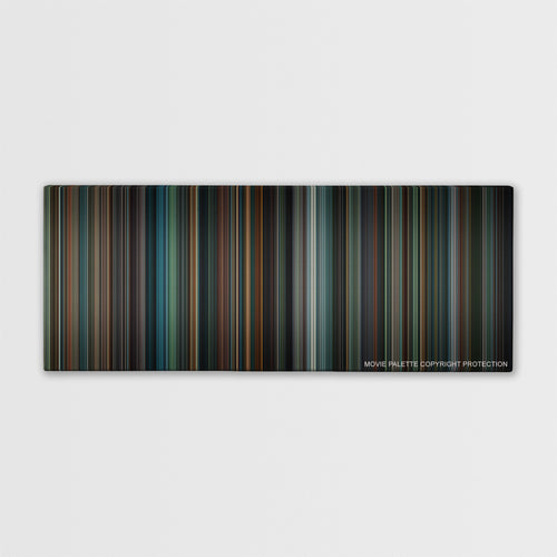 The Insider color palette canvas print: thousands of thin vertical stripes of color
