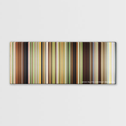 The Kings of Summer color palette canvas print: thousands of thin vertical stripes of color