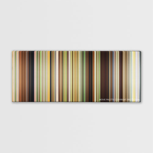 The Kings of Summer color palette canvas print: thousands of thin vertical stripes of color