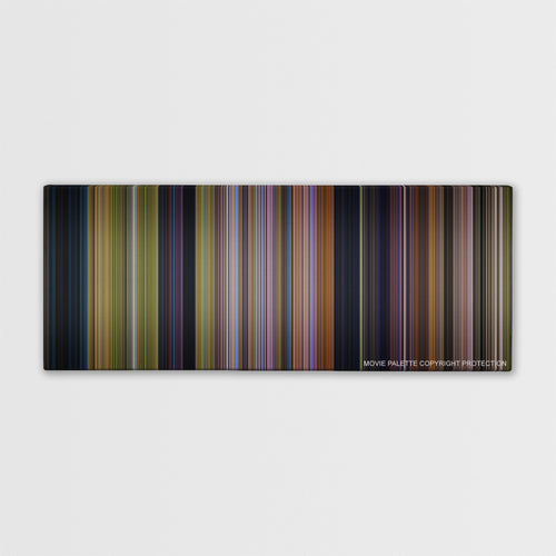 Over the Hedge color palette canvas print: thousands of thin vertical stripes of color
