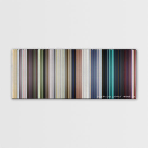 Central Intelligence movie barcode canvas print, the whole film as stripes of color