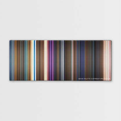 Mary Poppins Returns color palette canvas print: thousands of thin vertical stripes of color