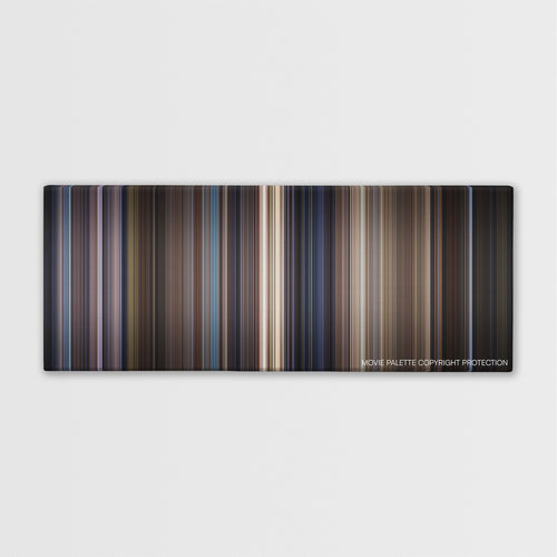 Along Came a Spider color palette canvas print: thousands of thin vertical stripes of color