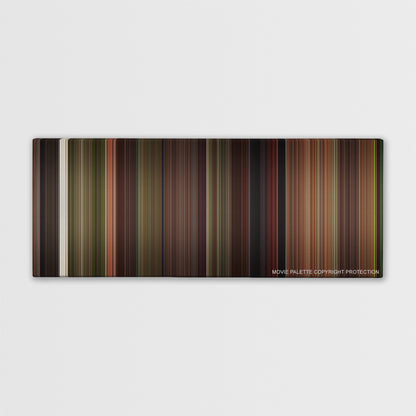 Robin Hood: Men in Tights color palette canvas print: thousands of thin vertical stripes of color