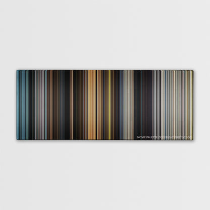 Avengers: Age of Ultron color palette canvas print: thousands of thin vertical stripes of color
