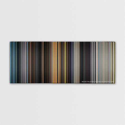 Avengers: Age of Ultron color palette canvas print: thousands of thin vertical stripes of color