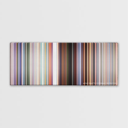 Cars 3 color palette canvas print: thousands of thin vertical stripes of color