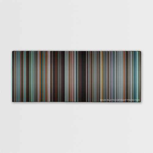 Tower Heist color palette canvas print: thousands of thin vertical stripes of color