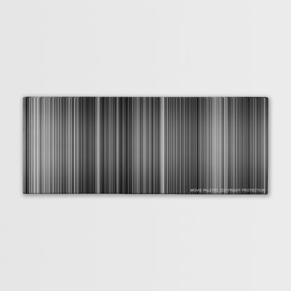 Metropolis color palette canvas print: thousands of thin vertical stripes of color
