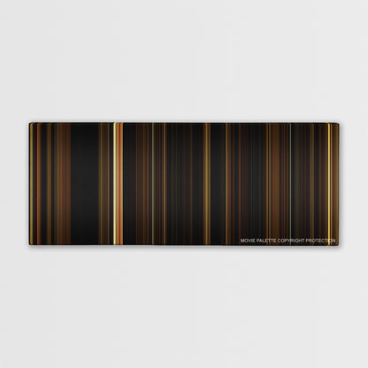 Immortals color palette canvas print: thousands of thin vertical stripes of color