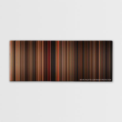 Gone with the Wind color palette canvas print: thousands of thin vertical stripes of color
