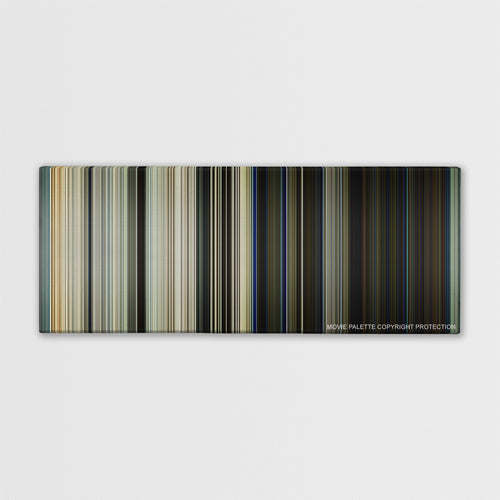 Captain Phillips color palette canvas print: thousands of thin vertical stripes of color