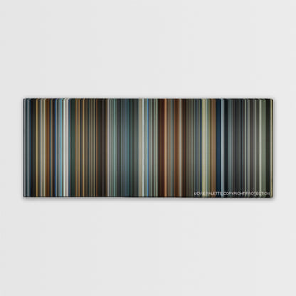 Hitman color palette canvas print: thousands of thin vertical stripes of color