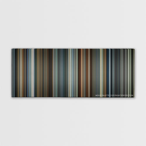 Hitman color palette canvas print: thousands of thin vertical stripes of color