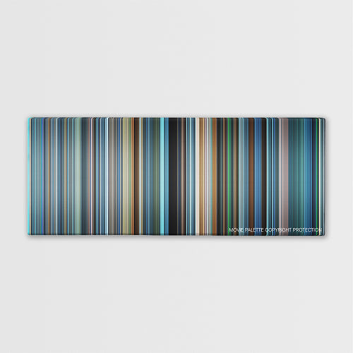 The Weather Man color palette canvas print: thousands of thin vertical stripes of color