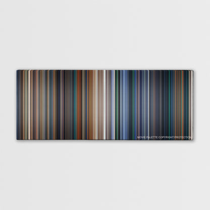 Independence Day color palette canvas print: thousands of thin vertical stripes of color
