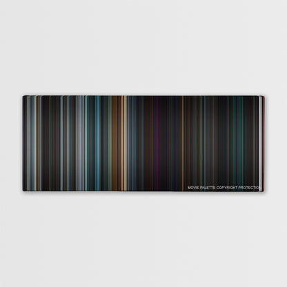 Upgrade color palette canvas print: thousands of thin vertical stripes of color