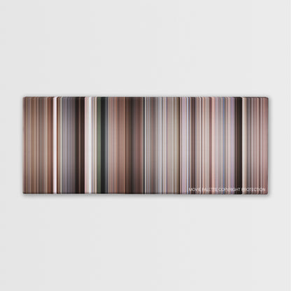 The Wild Bunch color palette canvas print: thousands of thin vertical stripes of color