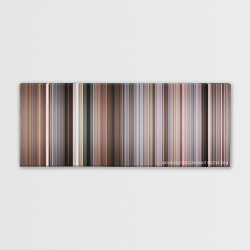 The Wild Bunch color palette canvas print: thousands of thin vertical stripes of color