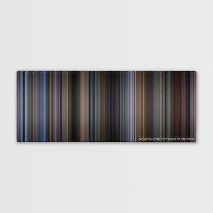 Groundhog Day color palette canvas print: thousands of thin vertical stripes of color