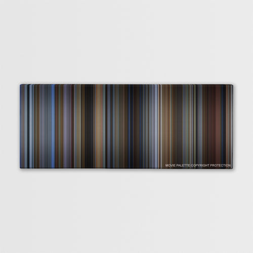 Groundhog Day color palette canvas print: thousands of thin vertical stripes of color