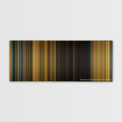 Extraction color palette canvas print: thousands of thin vertical stripes of color