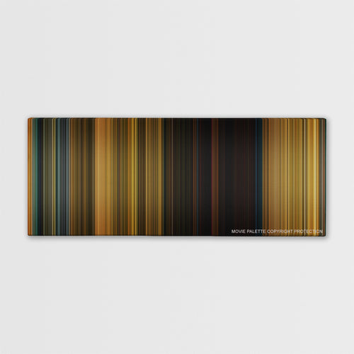 Extraction color palette canvas print: thousands of thin vertical stripes of color
