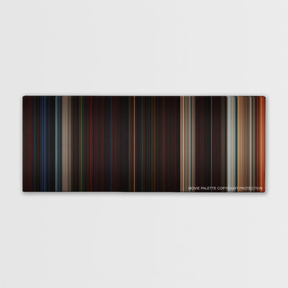 Beowulf color palette canvas print: thousands of thin vertical stripes of color