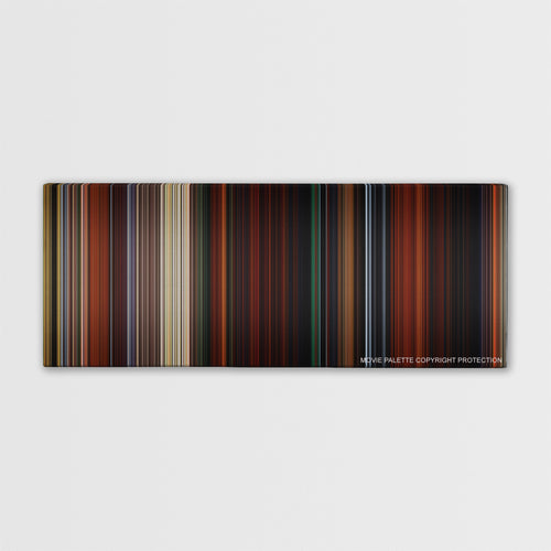 Brave color palette canvas print: thousands of thin vertical stripes of color